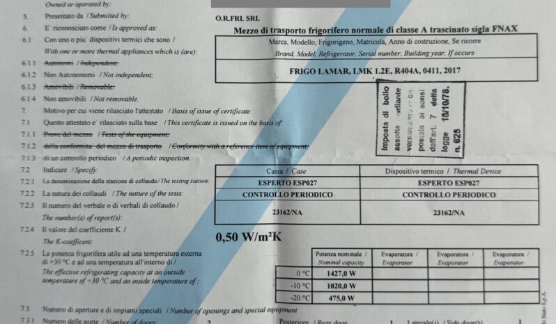 
								Fiat Doblò Cargo Furg. Last. L1H2 1.6 M-Jet 105cv FRIGO full									